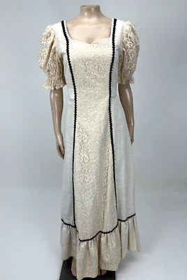 Vestido para mujer vintage años 80 hecho a mano satinado formal graduación fiesta noche R3-21 Foto 1 de 4