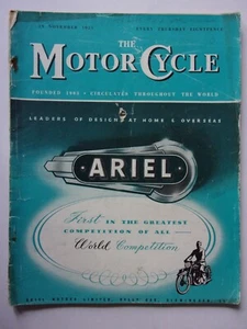 THE MOTOR CYCLE Magazine - 29th November 1951 Edition - Bild 1 von 1