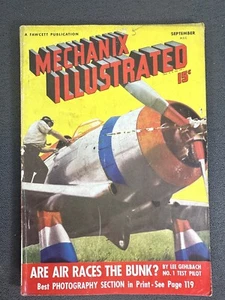 Mechanix Illustrated Magazine - Sep 1938 - Are Air Races The Bunk? - Picture 1 of 3