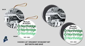 NORTHRIDGE MALL Ornament / Magnet Set - Vintage Defunct Shopping Dead Wisconsin - Picture 1 of 1