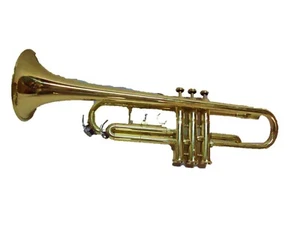 Trumpet Bb Brass With Case and Mouthpiece Nicely Tuned Instrument CHRISTMAS SALE - Picture 1 of 5