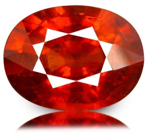3.46 cts Natural Oval-cut Orange VS/SI Spessartite Garnet (Namibia) - Picture 1 of 7