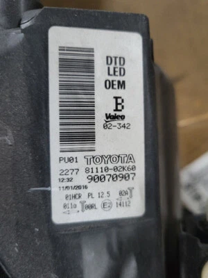 Frontscheinwerfer Toyota Auris E180 8111002K60 Facelift Led Rechts - Bild 1 von 4