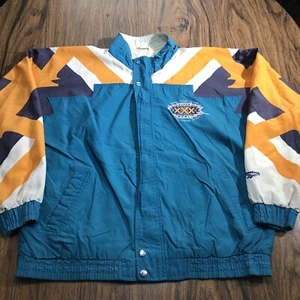 Vintage Super Bowl XXX 30 Nylon Jacket NFL AZ 1996 Reebok Cowboys Steelers Sz M - Picture 1 of 12