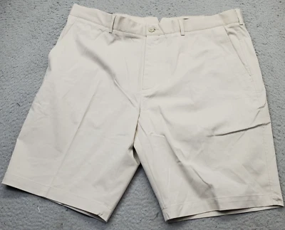 Dunning Golf Performance Shorts Mens Size 40 Tan Stretch High Rise Slash Pockets - Image 1 of 4