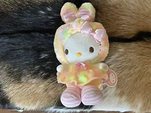 Vintage 2011 Hello Kitty OFFICIAL SANRIO Hooded Costume Easter Bunny Plush - Picture 1 of 11
