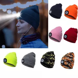 Neu Mütze mit Licht Joggingmütze Beanie Strickmütze LED Lampe Batterieversion DE - Bild 1 von 23