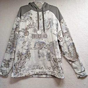 RED HEAD-Womens Pullover Hoodie Tundra Sweatshirt XL White/Gray - Picture 1 of 12