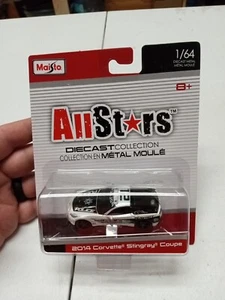 Maisto 14 2014 Chevrolet Corvette Stingray Coupe All Stars Chevy Police Car - Picture 1 of 3
