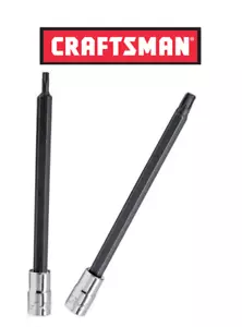 NUOVO Craftsman gambo lungo esagono / punte Alan 1/4 o 3/8 punte unità, spedizione veloce - Foto 1 di 11
