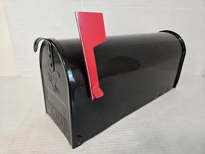 Rural Metal Black Mailbox Official USPS The Solar Group FREE SHIPPING - Image 1 of 4