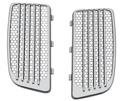 Kuryakyn 7681 Radiator Grills For Twin Cooled HD Model 2014-2024 Touring & Trike - Image 1 of 2