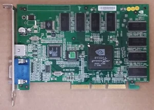 Dell TW-03K595-69700 NVIDIA GeForce 2 MX 64MB AGP Video Card, VGA, TV-Out - Picture 1 of 3