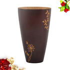  Carving Deign Cup for Home Creative Chinese Fir Wooden Coffee Hand