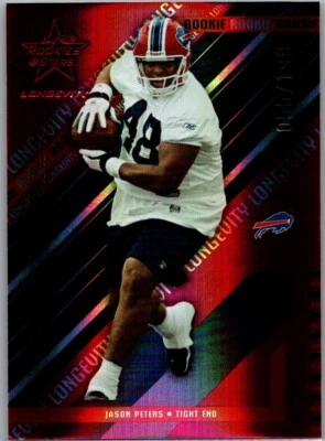 Leaf Rookies & Stars Longevity Red 2004 RC/199 Jason Peters #108 Foto 1 de 2