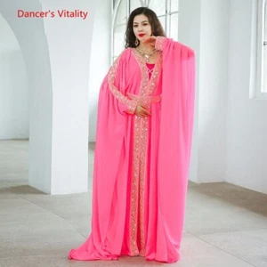 Conjunto de Disfraz de Baile Mujer Baile del Vientre Ropa de Rendimiento Vestido - Imagen 1 de 27