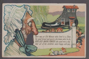 Richmond VIRGINIA c1910 ADVERTISING Good Luck Baking Powder MECHANICAL OLD WOMAN - Picture 1 of 2