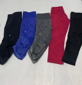 Lululemon Leggings Lot 5 Multicolor  Women's A77 - Picture 1 of 14