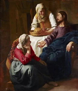 Christ in the House of Martha and Mary by Johannes Vermeer Giclee Reproduction - Picture 1 of 1