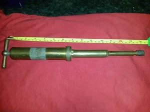 Vintage Enots Autofettpistole aus Messing und komplett in sehr gutem Zustand - Bild 1 von 9