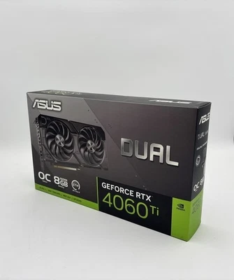 New Sealed ASUS GeForce RTX 4060 Ti 8GB OC Dual series Graphic Card - Image 1 of 4