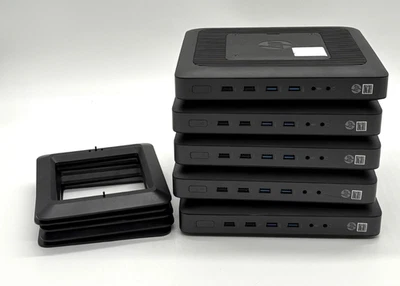 Lote 5 HP T620 AMD GX-415GA @1.5GHz 4GB 16GB SSD con Adaptador de CA, Soporte CANTIDAD A GRANEL Foto 1 de 3