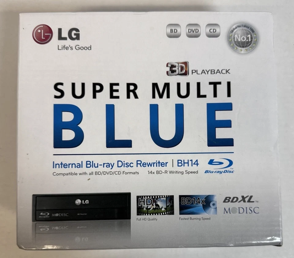 LG BH14NS40 Blu--Ray Disc ReWriter BD, Open Box *Not Tested* - Image 1 of 4