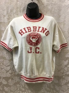 50 60s Champion Sweatshirt ringer Hibbing Junior College School Minnesota USA - Picture 1 of 12
