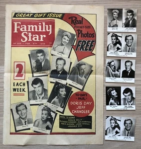 5 Paar Familienstar Sammelkarten Kinostars + Magazin Titelseite - Bild 1 von 2
