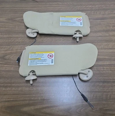 (Par) Juego de parasoles Buick Lesabre 2000-2005 lados diestro y derecho tela cachemir OEM Foto 1 de 4