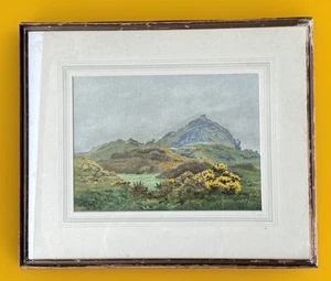 Orig. Pintura de paisaje acuarela enmarcada 1940, Ernest H Bibbings Inglaterra 20x16 - Imagen 1 de 8