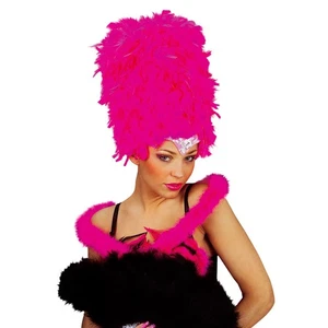 Elegante Federboa Marabu Federschal pink - 2 m 20er Jahre Schal Can Can Stola - Bild 1 von 2