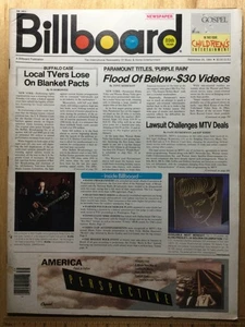 Magazine Billboard : 29 septembre 1984 - Couverture arrière DOKKEN - Cadeau anniversaire unique - Photo 1/14