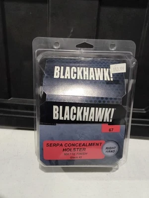 ¡Nuevo Blackhawk! Funda de ocultación Serpa CQC para Glock 42 diestro negra 410567BK-R Foto 1 de 3