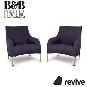 B&B Italia Florence Stoff Sessel	Garnitur Lila Lilablau - Bild 1 von 12