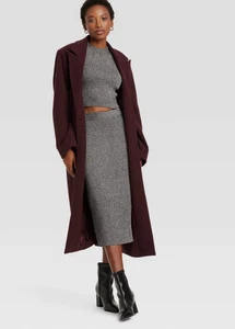 Women's Lurex Midi Sweater Skirt - A New Day 424-14 - Picture 1 of 5