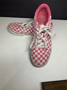 Vans Kids Pink & White Shoes Size 4,5 - Picture 1 of 8