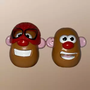 "2 piezas Hasbro Mini Mr Potato Head Spiderman máscara 1,5""" - Imagen 1 de 6