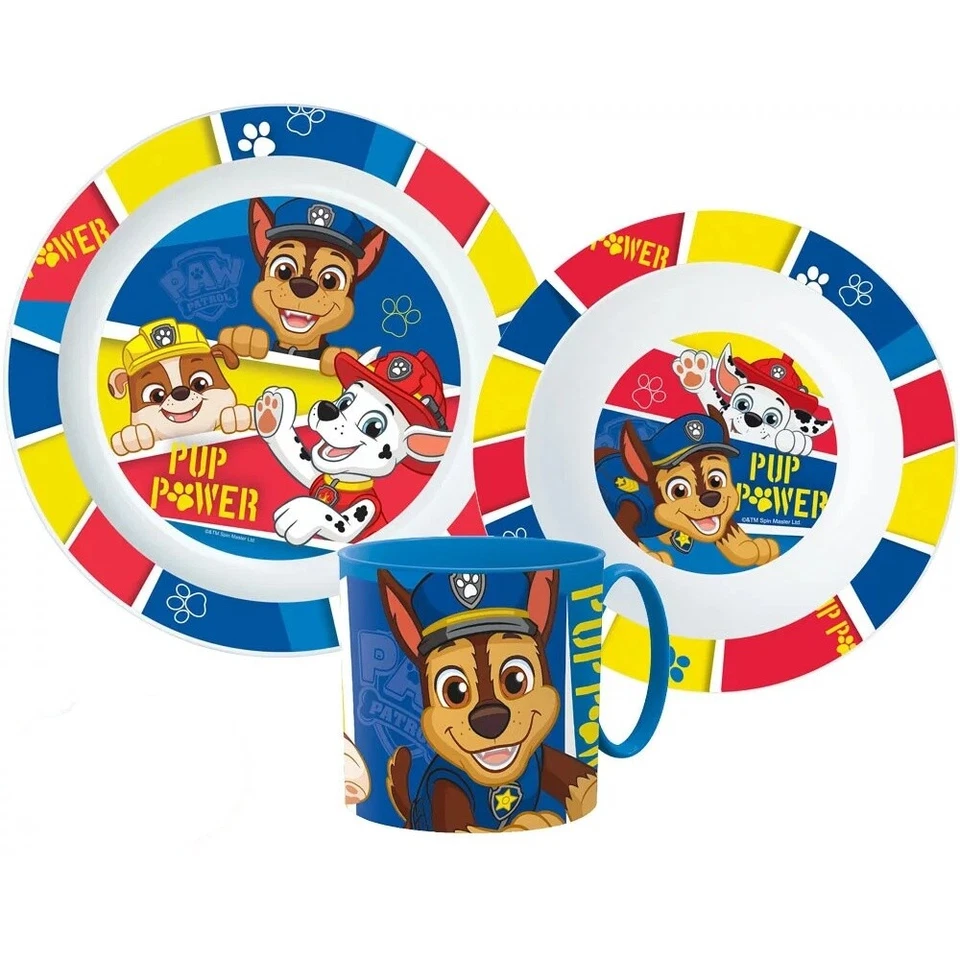 Paw Patrol Freunde Frühstücksset Kleinkind Geschirr Besteckset KITA 265ml