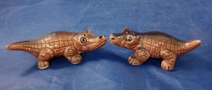 Vintage Alligator Ceramic Salt and Pepper Shakers Set - Japan - Picture 1 of 6