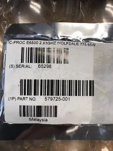 Intel E6500 2.93GHZ Wolfdale 775 65W SLGUH CPU Processor HP 579725-001 Brand New - Picture 1 of 2