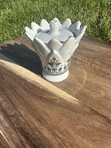 Elizabeth Arden Porcelain Treasures of the Pharaohs Candle Votive Trinket W Lid - Picture 1 of 5