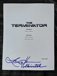 Lance Henriksen Signed Autograph The Terminator Script Cover 8.5x11 PROOF - Picture 1 of 3