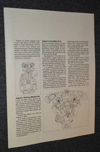 1976 JAGUAR XJ SERIES V12 ORIGINAL DEALER ADVERTISEMENT AD PRINT 76 XJ12 - Bild 1 von 2