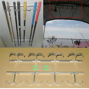 8-Rod Fishing Rod Rack Aluminum Ceiling Rack Garage Ceiling Mount Rods Rack - Picture 1 of 5