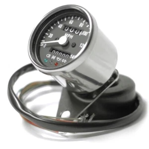 Mini Motorcycle Mechanical Speedo Dummy Lights Speedometer Gauge 2240=60MPH - Picture 1 of 7