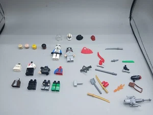 Lego Star Wars & Other Minifigure Parts Lot Accessories Helmet Head Weapon - Picture 1 of 6