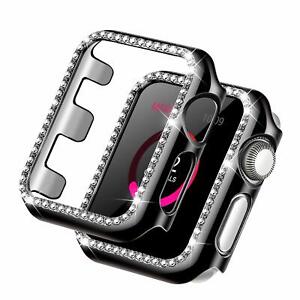 Rhinestone Bumper Case Luxury Diamond Protective Snap on Frame for Apple Watch