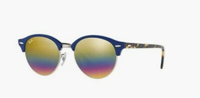 Nuevo Ray-Ban Unisex RB4246 Clubround Gafas de Sol Bronce Claro y Gris Espejo Arco Iris Foto 1 de 4