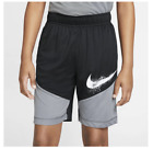 Nike Dri-Fit Big Kids’ Boy’s Black/Gray Basketball Shorts CJ7811-010 Size XL